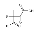 (2R,3R)-2,3-dibromo-2-methylbutanedioic acid Structure