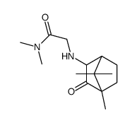 N,N-dimethyl-2-[(4,7,7-trimethyl-3-oxo-2-bicyclo[2.2.1]heptanyl)amino]acetamide结构式
