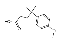 4-methyl-4-(p-methoxyphenyl)pentanoic acid结构式