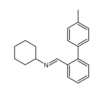 o-(p-tolyl)-N-cyclohexylbenzaldimine Structure