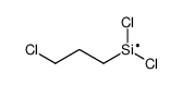 Dichloro(3-chloropropyl)silane结构式