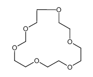 1,3,6,9,12,15-hexaoxacycloheptadecane Structure