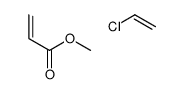 2-丙烯酸甲酯与氯乙烯的聚合物结构式