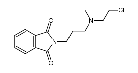 N-{3-[(2-chloro-ethyl)-methyl-amino]-propyl}-phthalimide结构式