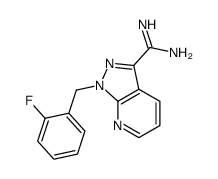1H-Pyrazolo[3,4-b]pyridine-3-carboximidamide, 1-[(2-fluorophenyl)Methyl]- Structure