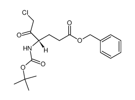 Boc-Glu(OBzl)-CH2Cl结构式