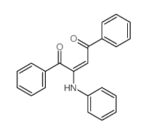 2-Butene-1,4-dione,1,4-diphenyl-2-(phenylamino)-结构式