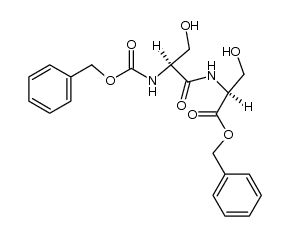 N-(Benzyloxycarbonyl)-L-seryl-L-serin-benzylester结构式