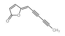 2(5H)-Furanone,5-(2,4-hexadiyn-1-ylidene)-结构式