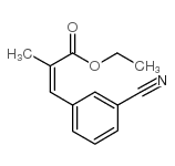 (Z)-3-氰基-Alpha-甲基肉桂酸乙酯结构式