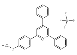 2-(4-甲氧基苯基)-4,6-二苯基吡喃翁四氟硼酸盐结构式