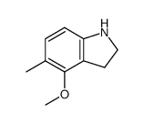 1H-Indole,2,3-dihydro-4-methoxy-5-methyl-(9CI)结构式