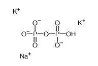 dipotassium sodium pyrophosphorate Structure