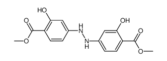 2,2'-dihydroxy-4,4'-hydrazo-di-benzoic acid dimethyl ester结构式