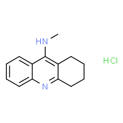 N-METHYL-1,2,3,4-TETRAHYDROACRIDIN-9-AMINE HYDROCHLORIDE结构式