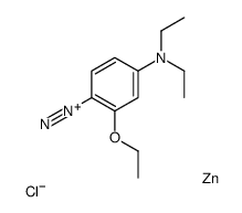 4-diethylamino-2-ethoxybenzenediazonium zinc chloride Structure