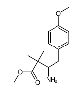 3-氨基-2,2-二甲基-4-(p-甲氧基苯基)-丁酸甲酯结构式