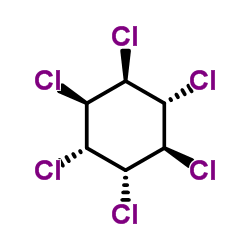 l-α-Hexachlorocyclohexane Structure