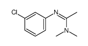 N'-(3-chlorophenyl)-N,N-dimethylethanimidamide结构式