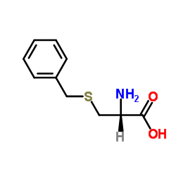 N-苄氧羰基-S-苄基-L-半胱氨酸结构式