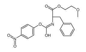 N-(4-硝基苯氧基羰基)-L-苯基丙氨酸2-甲氧基乙酯结构式