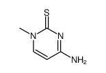 2(1H)-Pyrimidinethione,4-amino-1-methyl-(7CI,8CI,9CI) Structure