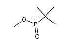 methyl tert-butylphosphinate Structure