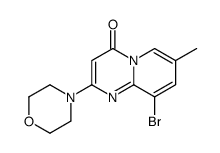 9-溴-7-甲基-2-(4-吗啉基)-4H-吡啶并[1,2-a]嘧啶-4-酮结构式
