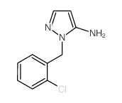 1-(2-氯苄基)-1H-吡唑-5-胺结构式