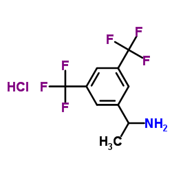 1-(3,5-双三氟甲基苯基)乙胺盐酸盐结构式