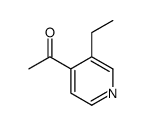 Ethanone, 1-(3-ethyl-4-pyridinyl)- (9CI) Structure