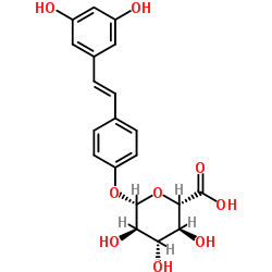 反白藜芦醇4'-O-β-D-葡糖醛酸结构式