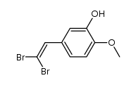 5-(2',2'-dibromoethenyl)-2-methoxyphenol Structure