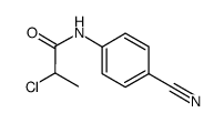 2-chloro-n-(4-cyanophenyl)propanamide Structure
