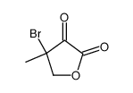 β-bromo-γ-hydroxy-α-oxo-isovaleric acid-lactone Structure