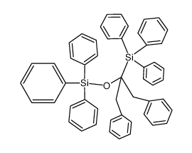 (1,3-diphenyl-2-((triphenylsilyl)oxy)propan-2-yl)triphenylsilane结构式