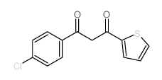 1-(4-chlorophenyl)-3-thiophen-2-yl-propane-1,3-dione结构式