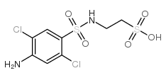 2,5-二氯苯胺-4-磺酰牛磺酸结构式