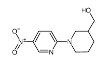 1-(5-硝基吡啶-2-基)哌啶-3-甲醇结构式