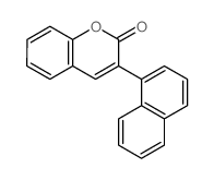 3-naphthalen-1-ylchromen-2-one结构式