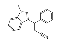 3-(1-methylindol-3-yl)-3-phenylpropanenitrile Structure