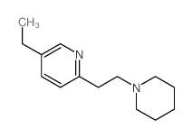 5-ethyl-2-[2-(1-piperidyl)ethyl]pyridine结构式