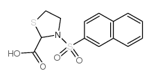 3-(Naphthalene-2-sulfonyl)-thiazolidine-2-carboxylic acid Structure