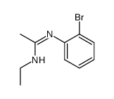 N'-(2-bromophenyl)-N-ethylethanimidamide结构式