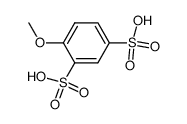 4-methoxy-benzene-1,3-disulfonic acid Structure