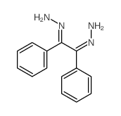 1,2-Ethanedione,1,2-diphenyl-, 1,2-dihydrazone结构式