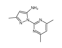 1-(4,6-二甲基嘧啶-2-基)-3-甲基-1H-吡唑-5-胺结构式