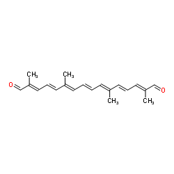Crocetin dialdehyde Structure