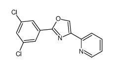 2-(3,5-二氯苯基)-4-(吡啶-2-基)-1,3-噁唑结构式