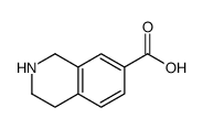 1,2,3,4-四氢异喹啉-7-羧酸结构式